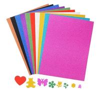 A4 Glitter Coloured Paper, 250gsm Non Shed Sparkle Cardstock for Scrapbook Paper and Craft Paper Assorted Colors 20 Pack Compatible with Die Cutting Machines