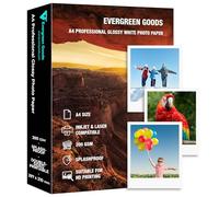 A4 Glossy Double-Sided Photo Paper 200 GSM | 50 Sheets | Inkjet & Laser Printable Photo Paper, Splashproof for Canon, HP & Epson Printer