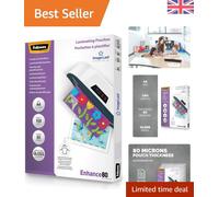 A4 Glossy Laminating Pouches - 100 Sheets, 160 Micron for Document Protection