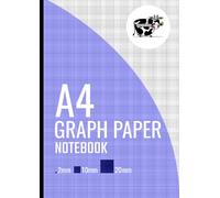 A4 Graph Paper: 100 Pages, 2mm Squares, Metric Quad Ruled Composition Notebook, Grid Paper
