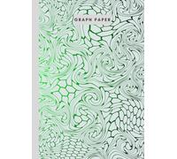 A4 graph paper - 106 pages - Twisted Beehive Gradient - Lime burst on White: Metric 5mm squared graph paper and high quality gloss cover by Elizabeth Banks