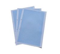 A4 Graph Paper, 500 Sheets, Blue Grid, 75gsm, 1/5/10mm Grid Lines, Pre-Punched