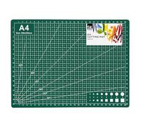 A4 Green Self Healing Cutting Mat - Double Sided Durable Non Slip Surface, Rotary Cutting Board for Sewing, Fabric Quilting, DIY Arts & Crafts