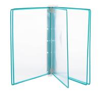 A4 Green Wall-Mounted File 5-Pocket Foldable Hanging Folder & Brochure Display for Optimized Workspace and Efficient Document Management