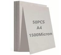 A4 Greyboard 1.5mm 50 Sheets, Thick Cardboard for Crafts & Mounting Board