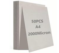 A4 Greyboard 2mm 50 Sheets, Thick Cardboard for Crafts & Mounting Board