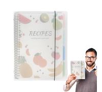 A4 Hardcover Recipe Book to Write in Your Own Recipes - Stylish Kitchen Memory Keeper with Guided Sections for and Instructions, Kitchen Organizer