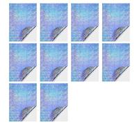 A4 Holographic Vinyl Sticker Paper 10 Sheets Self Adhesive Printable Sticker Paper for DIY Crafts Scrapbooking, Straw Line