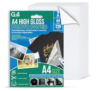 A4 Iron on T-Shirt - Transfer Paper for Ink Jet Print - Pack of 2.