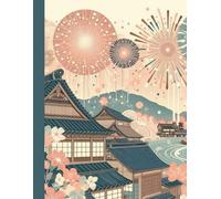 A4 Japanese Ukiyo-e design Notebook 100 pages: Summer in Japan