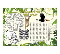 A4 Jungle Kids Activity Placemat Sheet