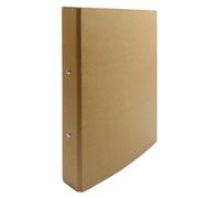 A4 Kraft Paperboard Ring Binder 2-O Ring - Document Folders for Office, School, Home Filing & Document Storage