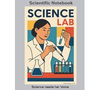 A4 Lab Notebook for Women in STEM | Science Journal with Graph Paper & Inspirational Quotes: Science Needs Her Voice - EduPoster Edition