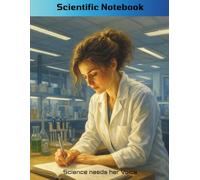 A4 Lab Notebook for Women in STEM | Science Journal with Graph Paper & Inspirational Quotes: Science Needs Her Voice - Blue Sky Edition