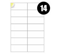 A4 Label Sheets 14 Labels Per Sheet 99.1 X 38.1mm - 100 Sheets