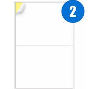 A4 Label Sheets 2 Labels Per Sheet 210 X 148mm - 100 Sheets