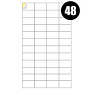 A4 Label Sheets 48 Labels Per Sheet 45.7 X 21.2mm - 100 Sheets