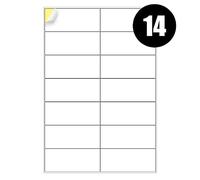 A4 Labels 14 Per Sheet, 20 Sheets 280 Sticky Label, Address Labels, Printer Labels, iSOUL Self Adhesive Printable A4 Sticker Paper for Printing, Laser Labels Stickers [Quickdry]
