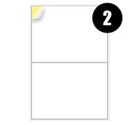 A4 Labels 2 Per Sheet, 20 Sheets 40 Sticky Label, Address Labels, Printer Labels, iSOUL Self Adhesive Printable A4 Sticker Paper for Printing, Laser Labels Stickers [Quickdry]