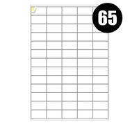 A4 Labels 65 Per Sheet, 20 Sheets 1300 Sticky Label, Address Labels, Printer Labels, iSOUL Self Adhesive Printable A4 Sticker Paper for Printing, Laser Labels Stickers [Quickdry]