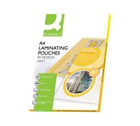 A4 Laminating Pouch Q-Connect Matt 160 Micron (PACK OF 100) Office KF24057