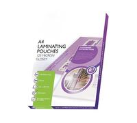 A4 Laminating Pouches 125 x 2 Micron, 250 Micron Total Thickness, Clear Laminating Sheets for Documents, Photos, Posters & Signs, Professional Finish, Pack of 100