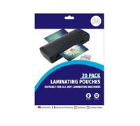 A4 Laminating Pouches (20 Pack) Clear and Durable Presentations Flexible Rigidity Perfect for Home, School, Office -Suitable for All Hot Laminating Machines - Durable & Flexible