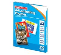 A4 Laminating Pouches, Laminate Sheets, Laminating Paper, 150 Micron, 216 x 303 mm, Pack of 100