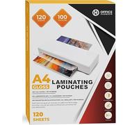 A4 Laminating Pouches - Wholesale Bulk Box of 18 Packs - 120 Sheets Each (2,160 Total) - 100 Micron Gloss - Durable, Waterproof & Trimmable - for Schools, Offices & Businesses
