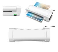 A4 Laminator, 4 in 1 Laminator Machine 9 Inches A4 A5 A6, Cold and Thermal Laminating Machine with Never Jam Technology, Fast Warm up and No Bubbles, Ideal for Home/Home Office, White