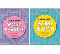 A4 Large Print Word Search Puzzle Books Set Of 2 Activity Brain Training Book Puzzles