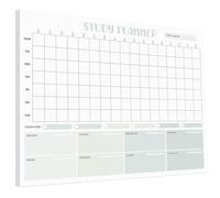 A4 Large Study and Revision Planner Pad for Students - 6am to 10pm Timeslots for Precise Planning - To Do List Notepad Organiser - Day and Weekly Desk Planner for Productivity - 50 Thick Sheets