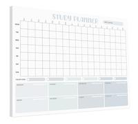 A4 Large Study and Revision Planner Pad for Students - 6am to 10pm Timeslots for Precise Planning - To Do List Notepad Organiser - Day and Weekly Desk Planner for Productivity - 50 Thick Sheets