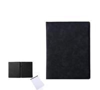 A4 Leather Conference Binder for Executives Document with Memo Pad Professal Portfolio Folder for Office Use Slish File Holder Business Notebook Case