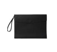 A4 Leather Universi Binders Black File Folders Expandable Document Cases Professal Portfolio for School & Office tials