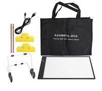A4 LED Drawing Board, Dimmable Light Tracing Tablet with 3 Brightness Levels, Includes Bracket Clips Bag Pencils USB Cable for Kids Art Tracing Calligraphy Graffiti