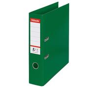 Esselte A4 Lever Arch File, Green, 72mm Spine, Plastic, 811360, 500 Sheets Capacity