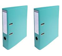 A4 Lever Arch Files 70mm Twin Pack (Light Green)