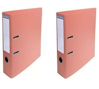 A4 Lever Arch Files 70mm Twin Pack (Pastel Orange)