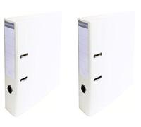 A4 Lever Arch Files 70mm Twin Pack (White)
