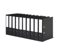 A4 Lever Arch Files Pack of 10 Ring Binder Office File Organiser Black