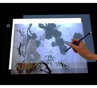 A4 Light Pad Light Box Drawing Image Copy Tracing Pad, Led Light Board Boxes Lightbox for Drawing Tracing Art Sketching Pads, Film Negatives, Bright Lightboard with 100pcs Papers