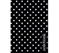 A4 Lined Notebook - 250 Pages (125 Sheets) | Black & White Writing Paper | Patterned Glossy Cover | Large Journal for Work, Study, or Everyday Notes