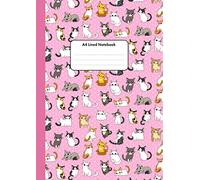 A4 Lined Notebook Cute Cats: For School or Home Use (120 Pages Blank Lined Notebook For Children)