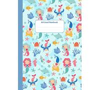 A4 Lined Notebook for Girls - Mermaids: Cute Blank Lined Notebook Journal
