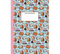 A4 Lined Notebook for Kids, I Love Guinea Pigs:: Cute Guinea Pig Pattern Cover Design | Exercise Book For Children | Home or School Use