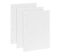 A4 Lined Refill Paper 290 x 210mm, 10mm Wide Ruled, 4 Ring Holes 135 Sheets