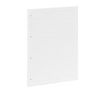 A4 Lined Refill Paper, 290x210mm, 4-Ring, 100GSM 10mm Wide Ruled, 45 Sheets