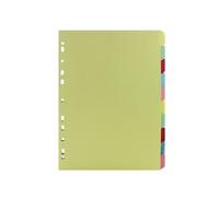 A4 Manilla Divider 10-Part Assorted ST05446