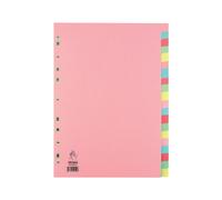 A4 Manilla Divider 20-Part Pink with Assorted Tabs WX01517